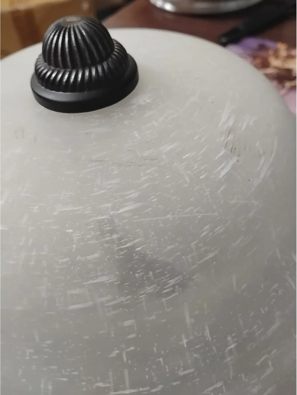 Craftsman Style Vintage White Frosted Glass 16
